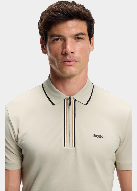 BOSS Green Polo korte mouw Beige Philix GOC 10272836 01 50555698/272