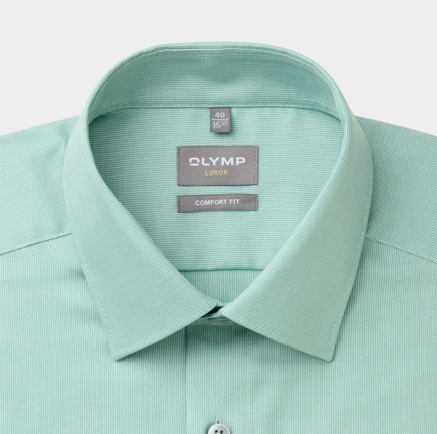 Olymp Business hemd lange mouw Groen Luxor 104174/45