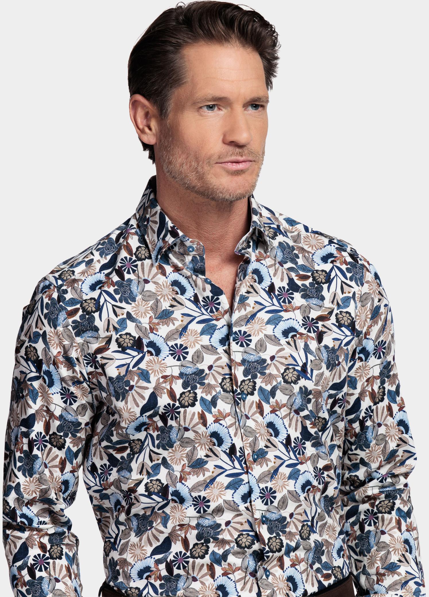 Giordano Overhemd heren Blauw Belmonte Long Sleeve Button U 617885/60