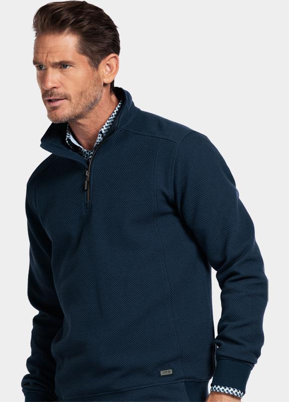Baileys sweat halfzip Blauw Sweatshirt 1/2 Zip  Hi-Low St 523131/67