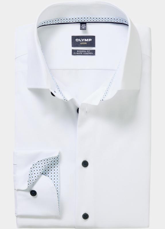 Olymp Business hemd lange mouw Wit 131614-Hemden 131614/00