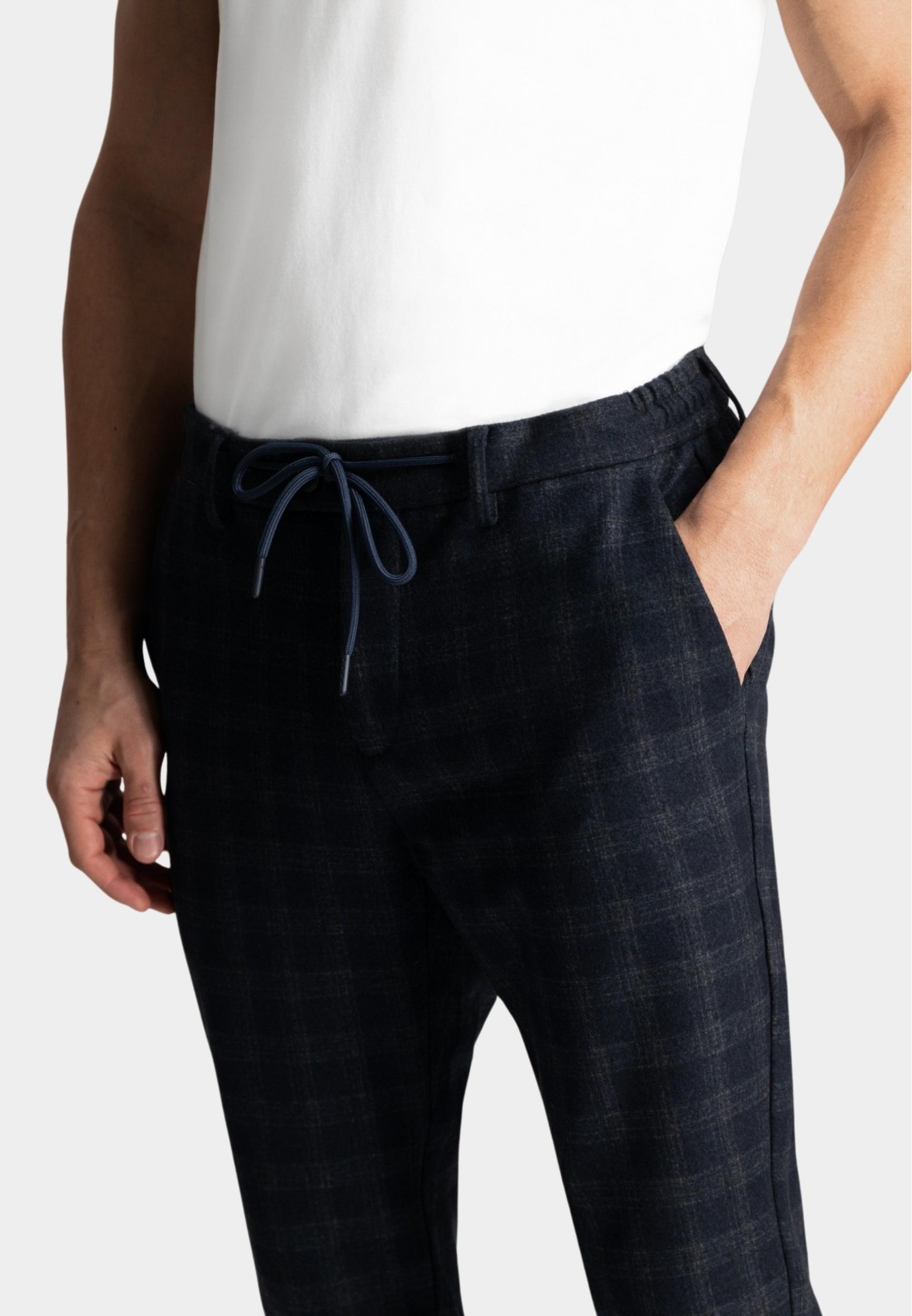 Dstrezzed Katoenen Broek Blauw Lancaster Tapered 501780/639