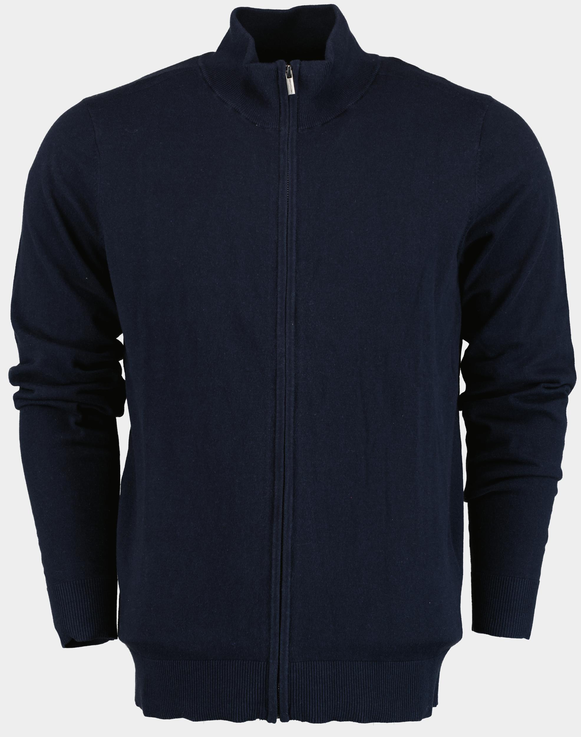 Commander Vest Blauw Cardigan with Zip 213013056/607