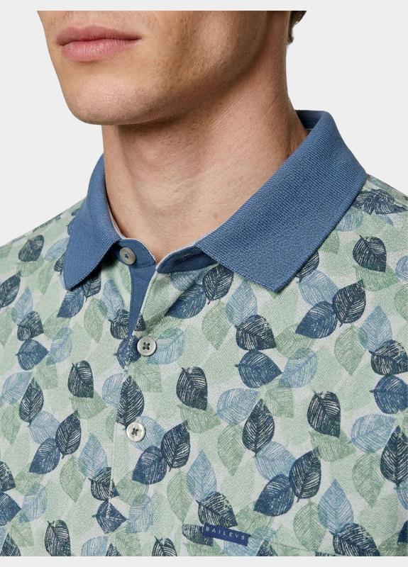 Baileys Polo heren Groen Poloshirt 2-tone Pique, all o 615229/72