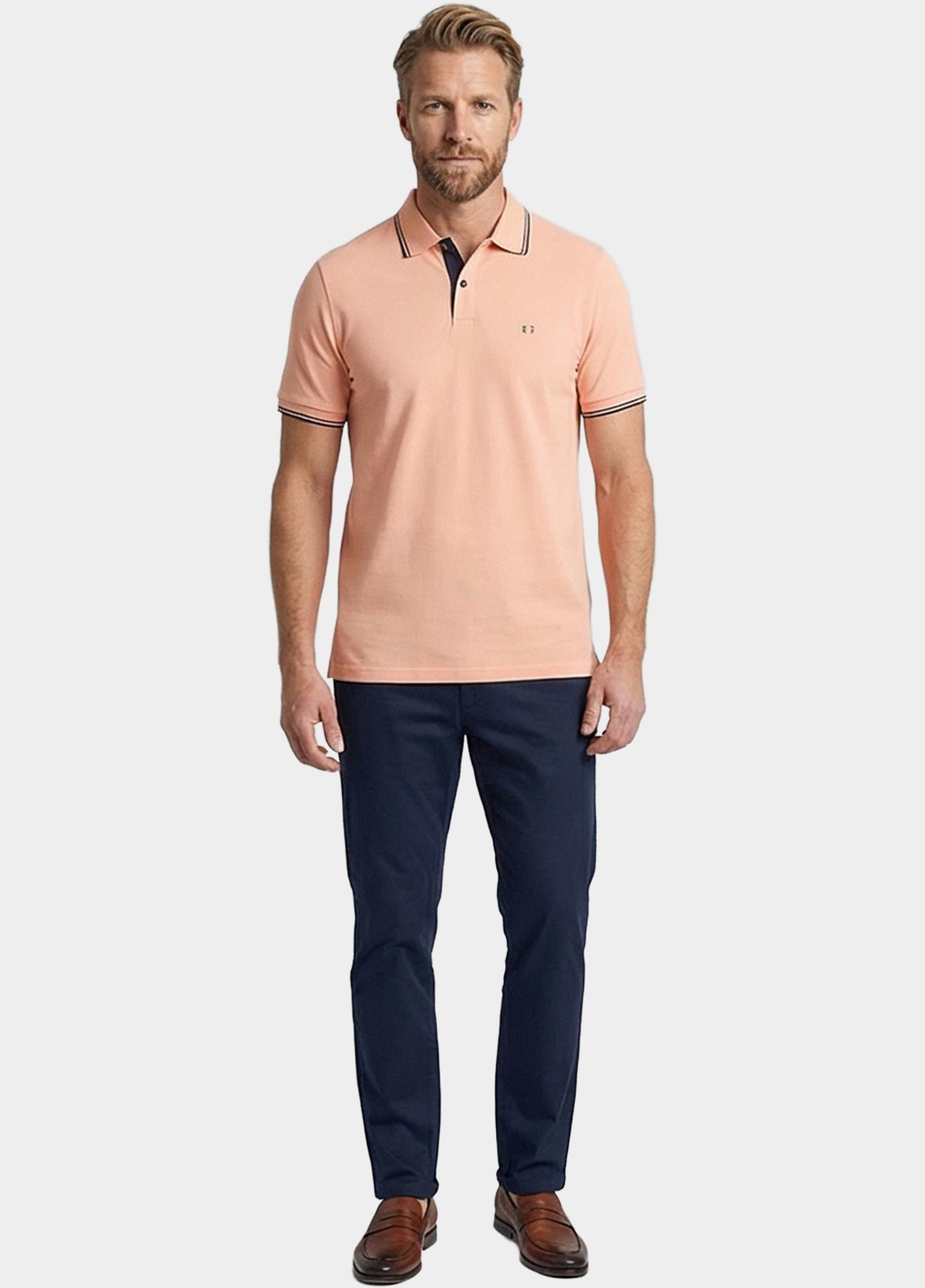 Giordano Polo heren Roze Nico Signature Polo SS Two-Pl 616587/25