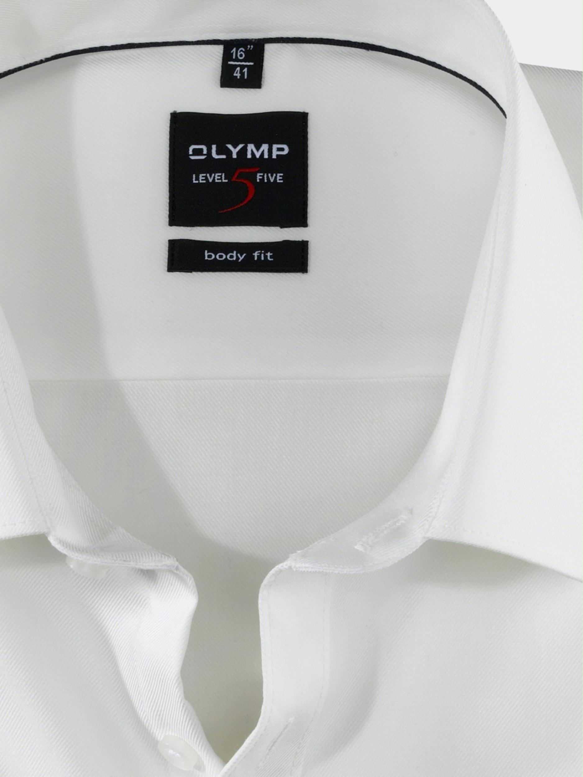 Olymp Business hemd lange mouw Beige Level 5 - body fit pasvorm 076364/20