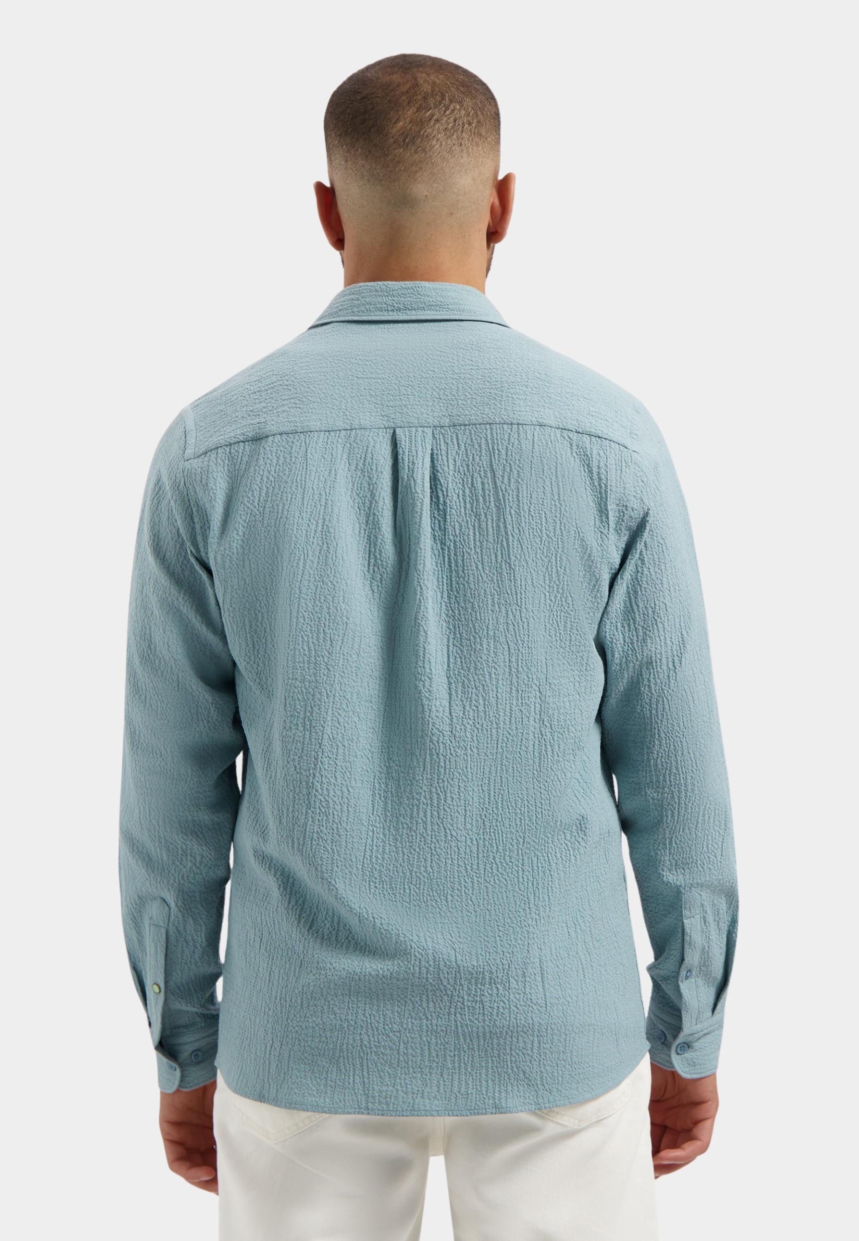 Dstrezzed Casual hemd lange mouw Blauw DS_Chevi Shirt 303952/630