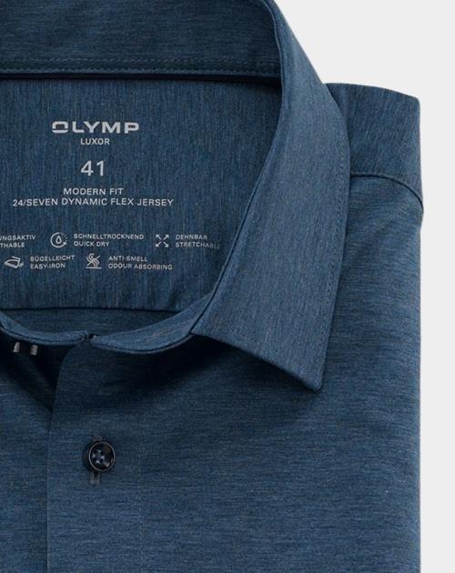 Olymp Business hemd lange mouw Blauw 1202/64 Hemden 120264/13