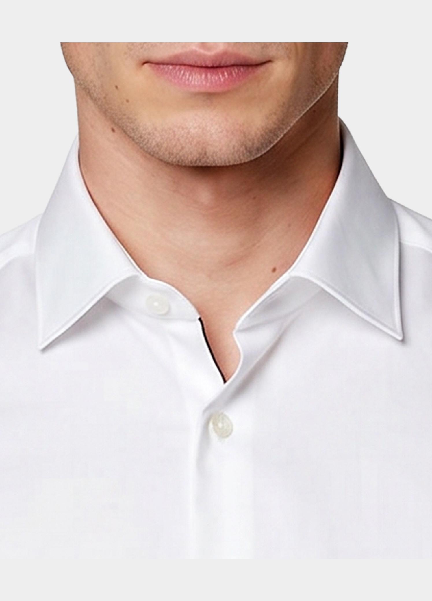 Olymp Business hemd lange mouw Wit extra slim fit van jersey 250374/00