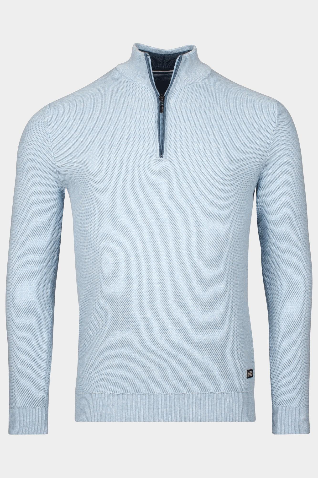 Baileys Half Zip Blauw Pullover 1/2 Zip  12gg, struc 518491/625