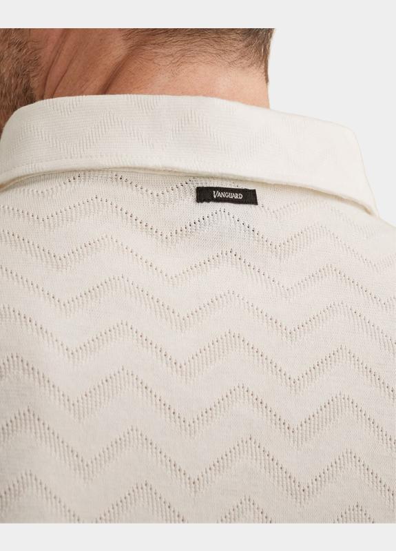 Vanguard T-shirt korte mouw Wit Short sleeve r-neck jacquard VPSS2604858/7004
