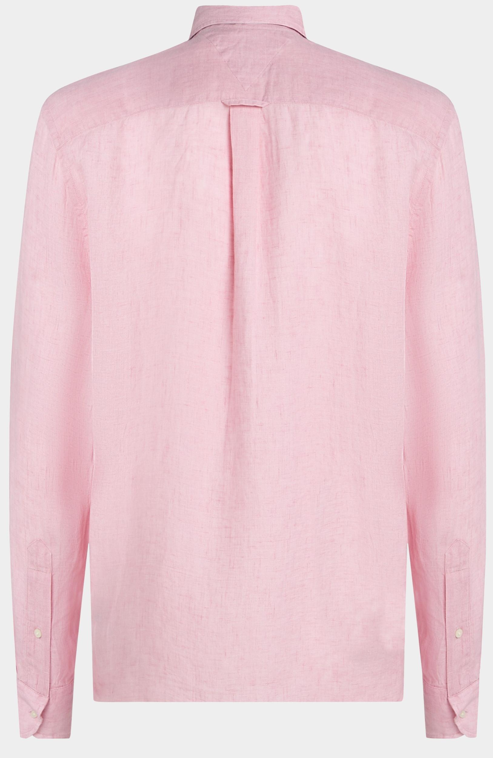 Tommy Hilfiger Casual hemd lange mouw Roze Pigment Dyed LI Solid RF Shirt MW0MW34602/TOL