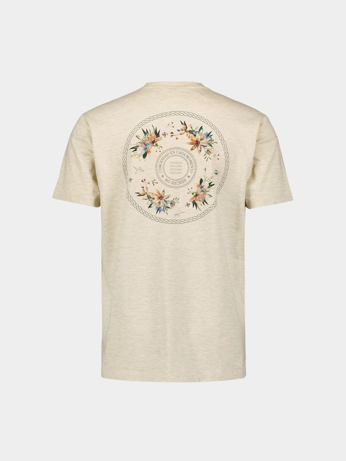 No Excess T-shirt korte mouw Grijs T-Shirt V-Neck Melange Garmen 23350338/122