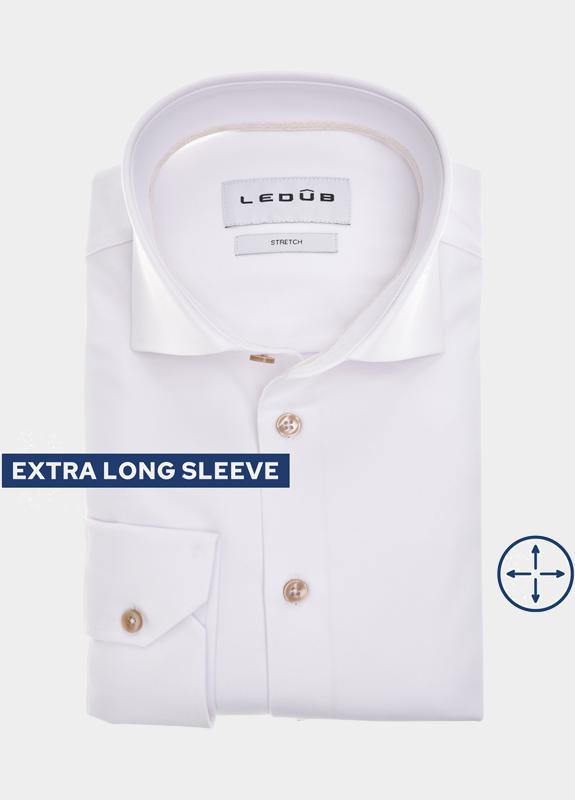 Ledub Overhemd extra lange mouw Wit  0143041/910-920-000