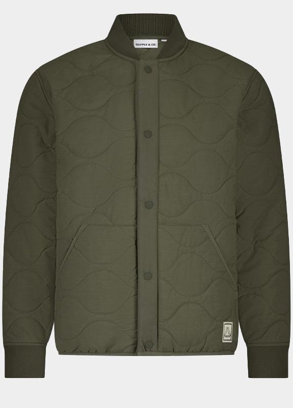 Supply & Co. Winterjack Groen Pearson Quilted Outdoor Jacke 25301PE32/368 army