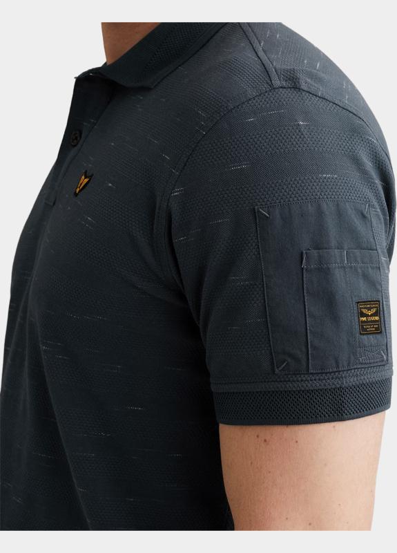 PME Legend Polo korte mouw Blauw Short sleeve polo injected po PPSS2603885/5332