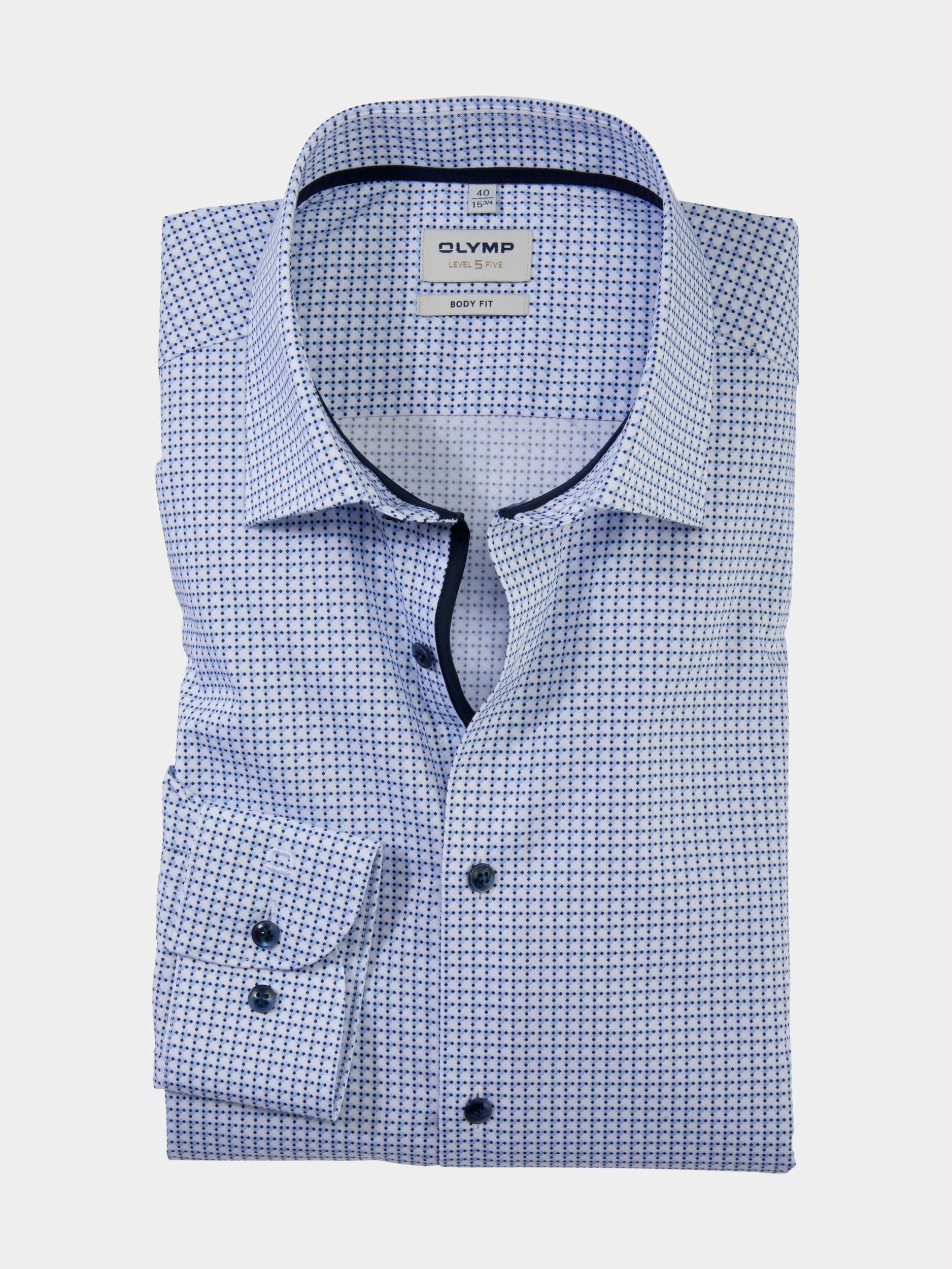 Olymp Business hemd lange mouw Blauw 2110/34 Hemden 211034/11