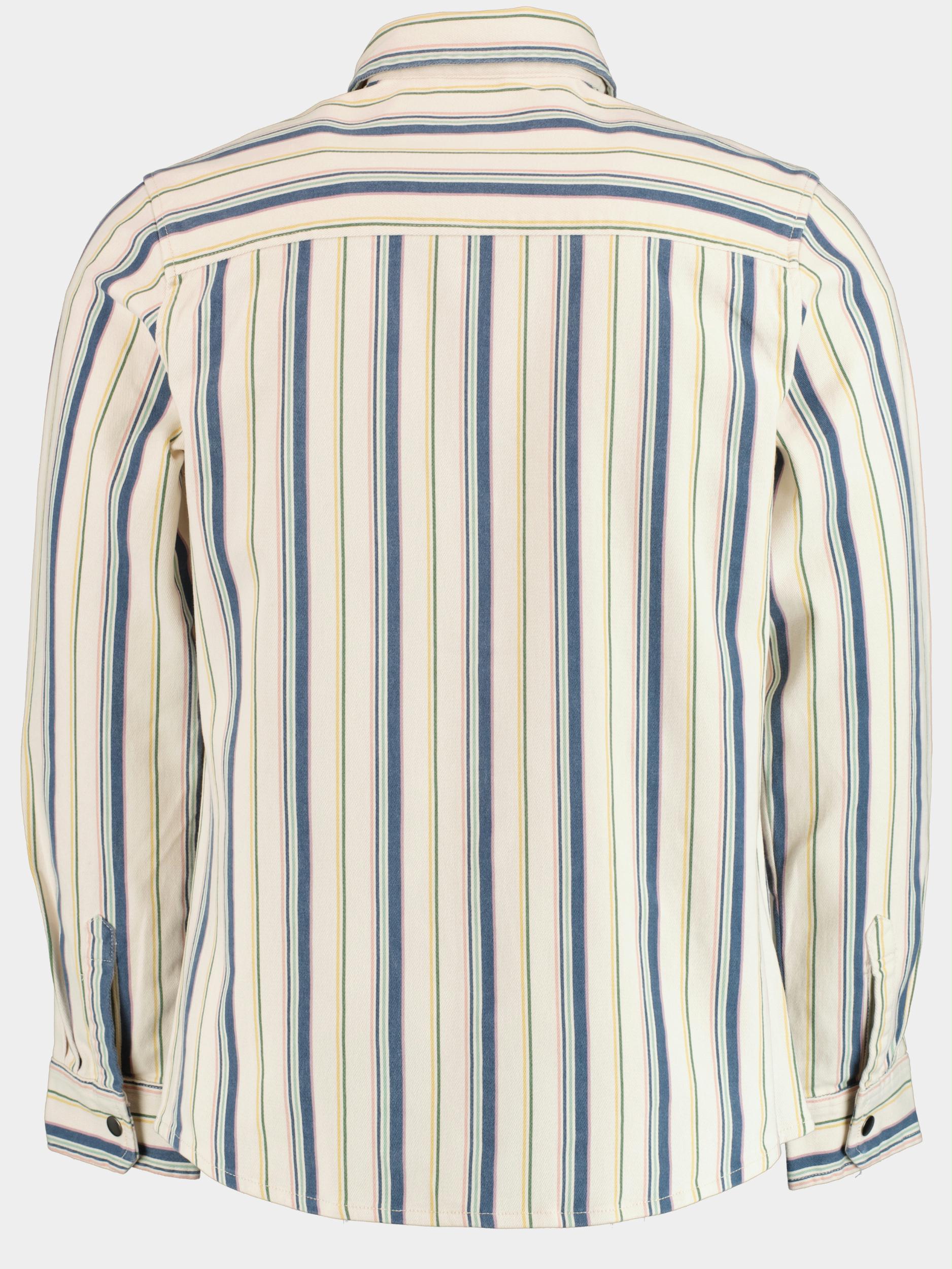 Supply & Co. Casual hemd lange mouw Multi Salt Shirt Jacket 22107SA21/500 multicolour