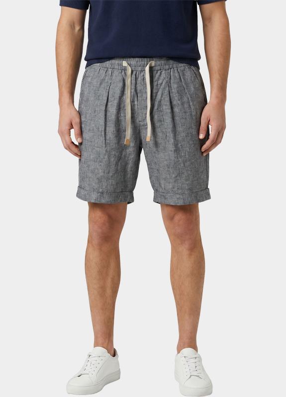 Born With Appetite Korte Broek heren Blauw Linn Linen Short BWA26109LI04/4001