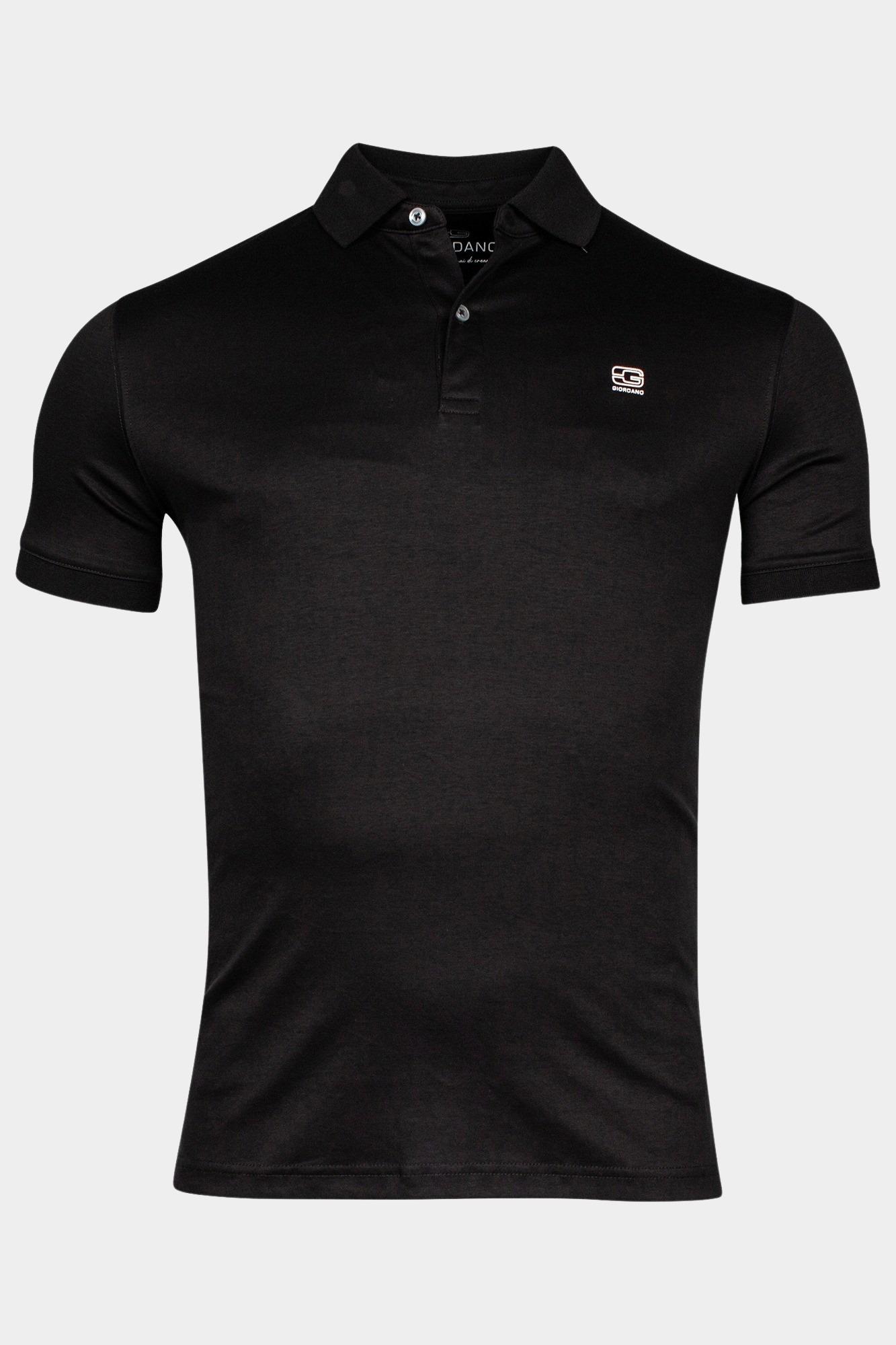 Giordano Polo korte mouw Zwart Lino short sleeve polo Liquid 516578/90