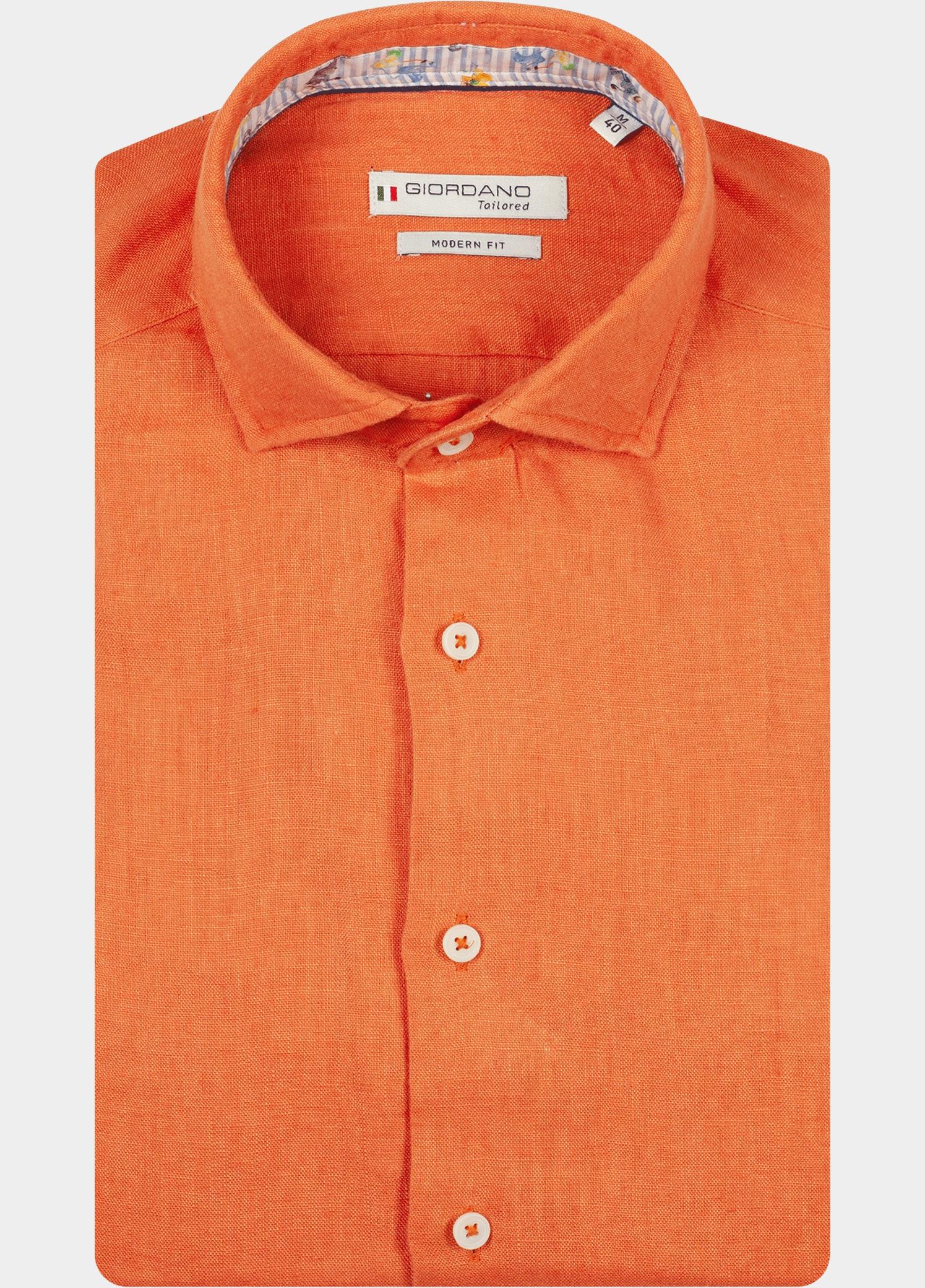 Giordano Overhemd heren Rood Row Long Sleeve Cutaway Soft 617810/32