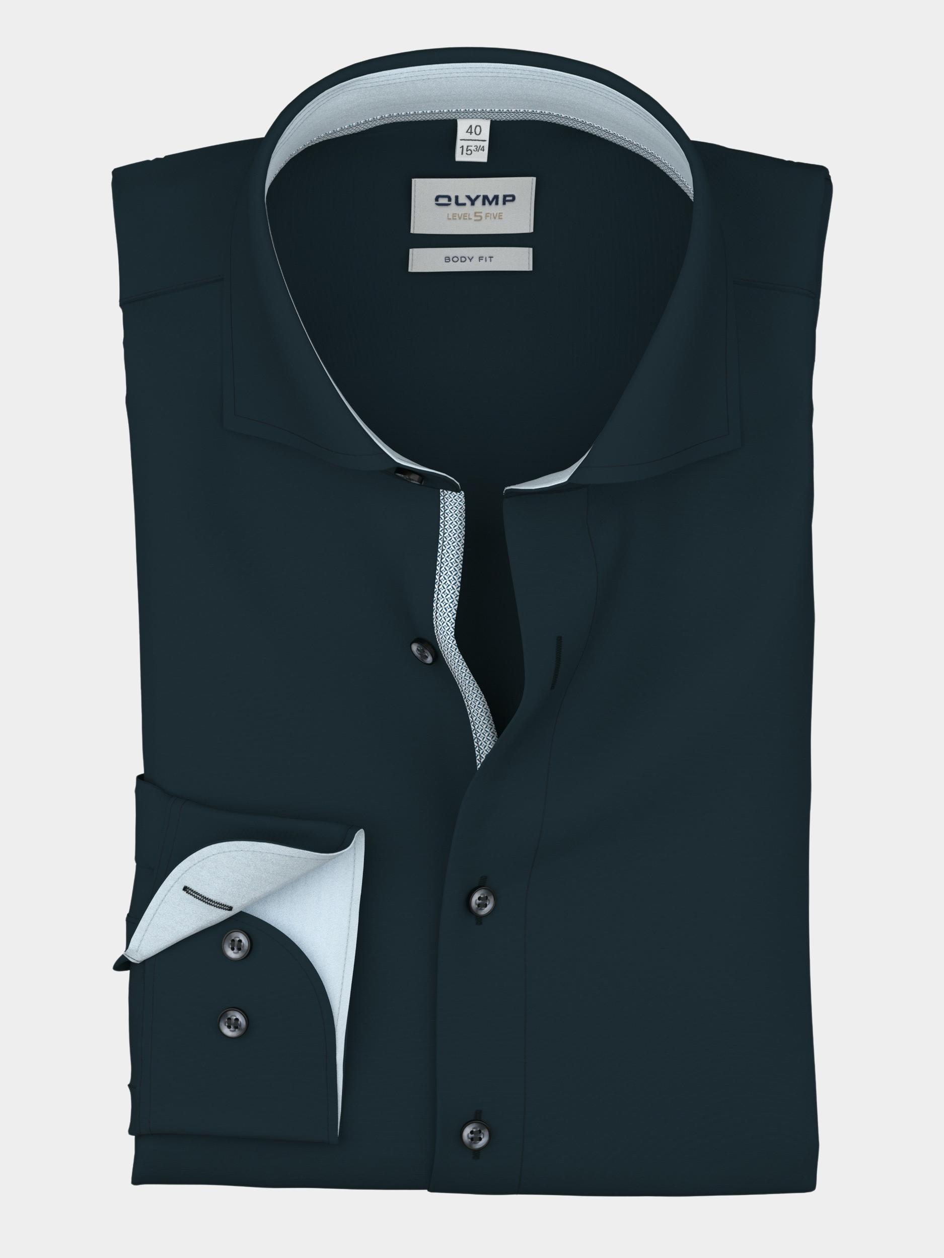 Olymp Business hemd lange mouw Blauw Level 5 076764/08