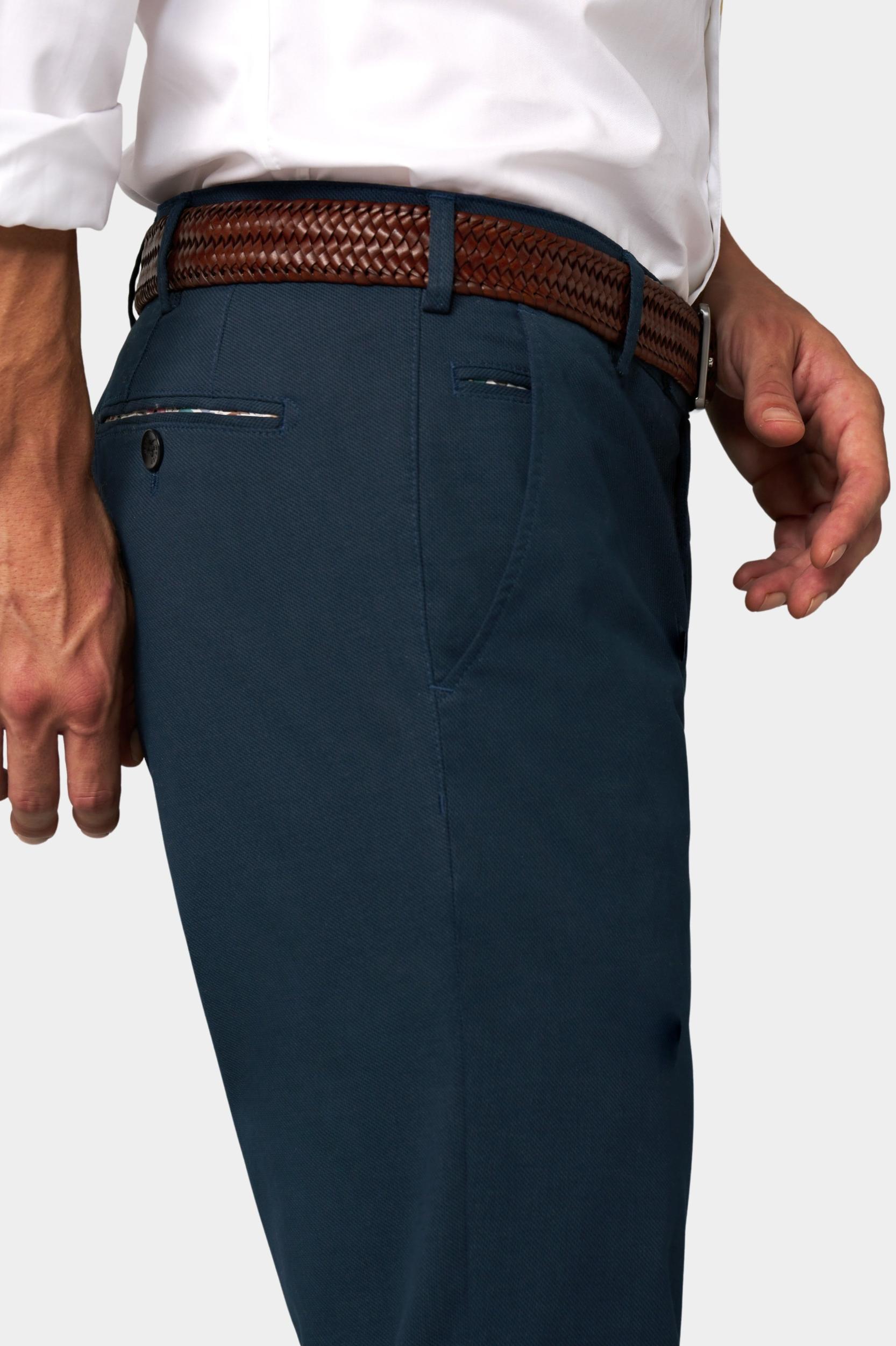 Meyer Katoenen Broek Blauw BONN Art.1-5055 1021505500/18