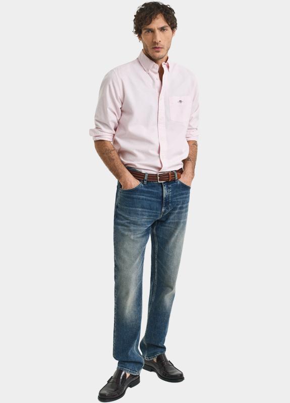 Gant Overhemd heren Roze Regular Fit klassiek Oxford-o 3000200/662