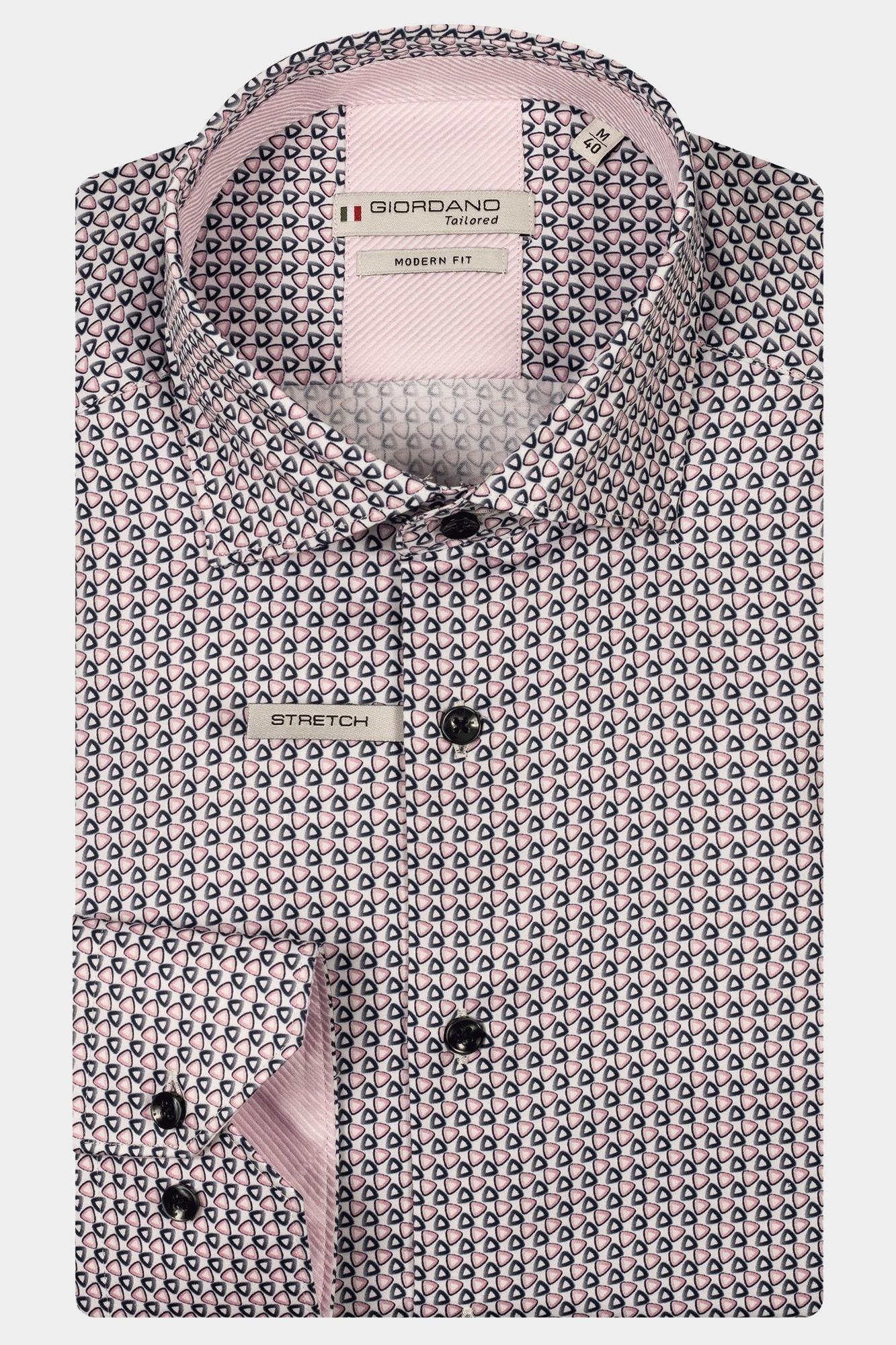 Giordano Casual hemd lange mouw Rood Maggiore long sleeve semi cut 517820/30