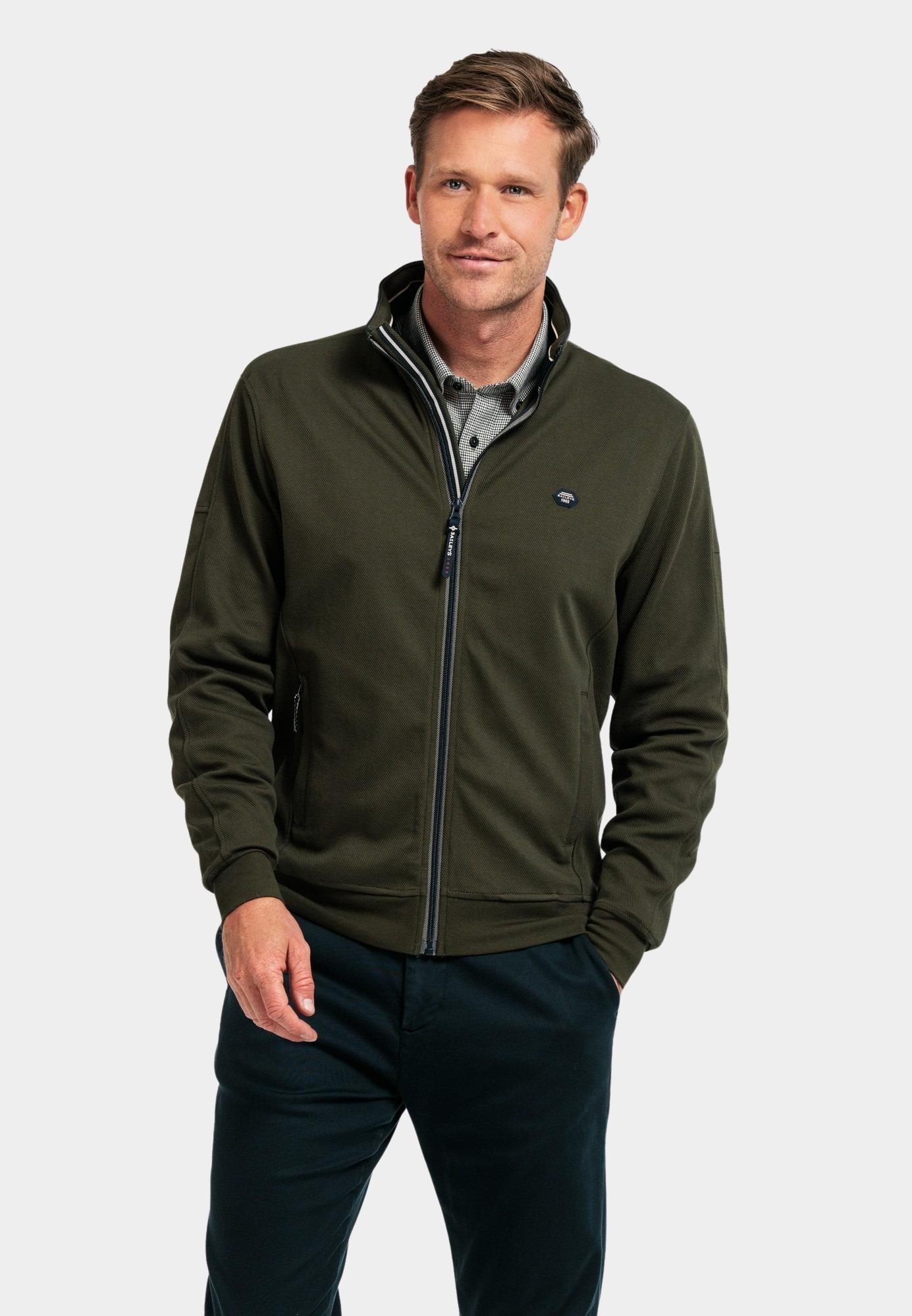 Baileys Vest Groen Sweat Cardigan Zip 422260/75