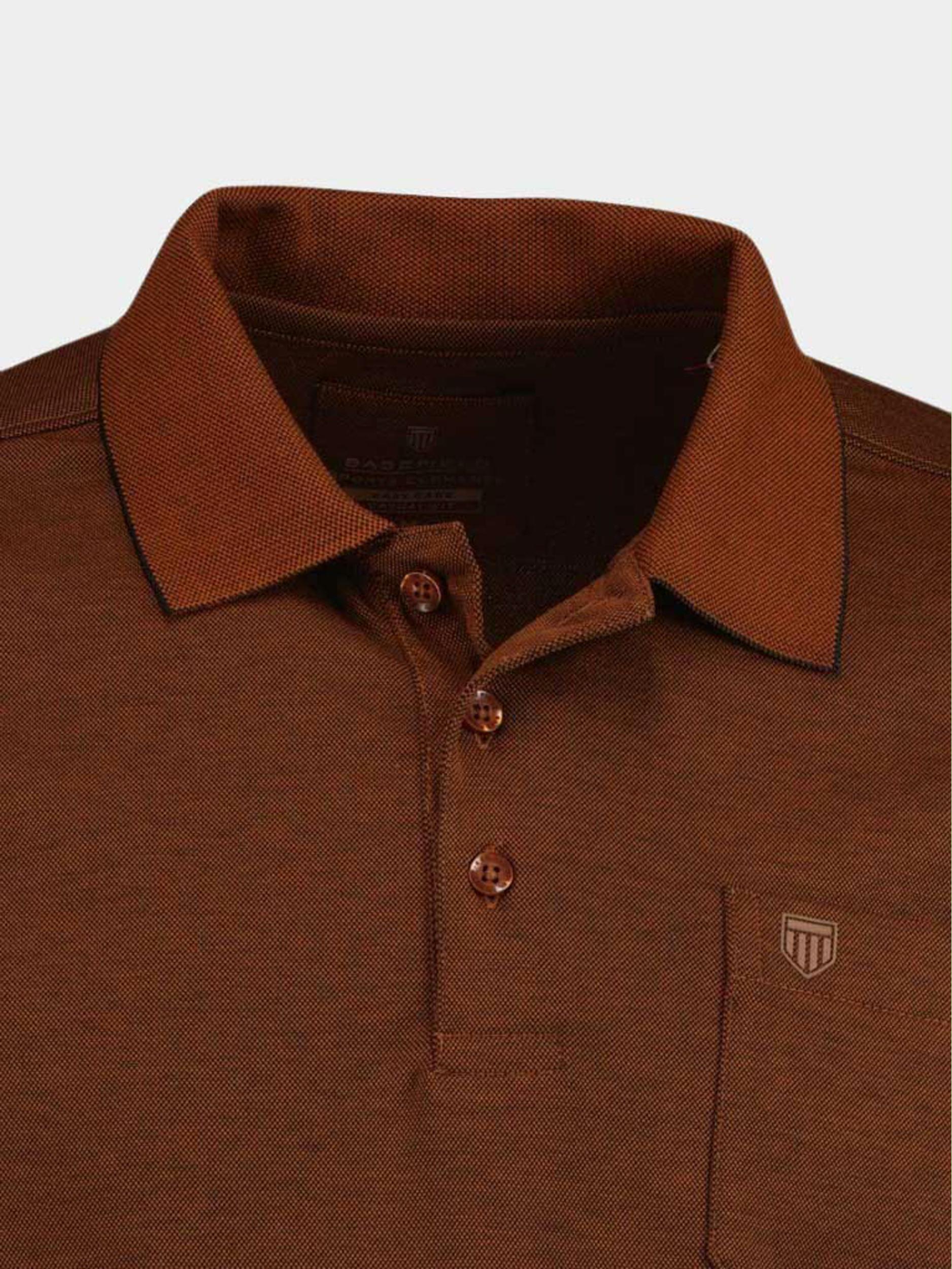 Basefield Polo lange mouw Bruin Polo Shirt 1/1 219016675/703