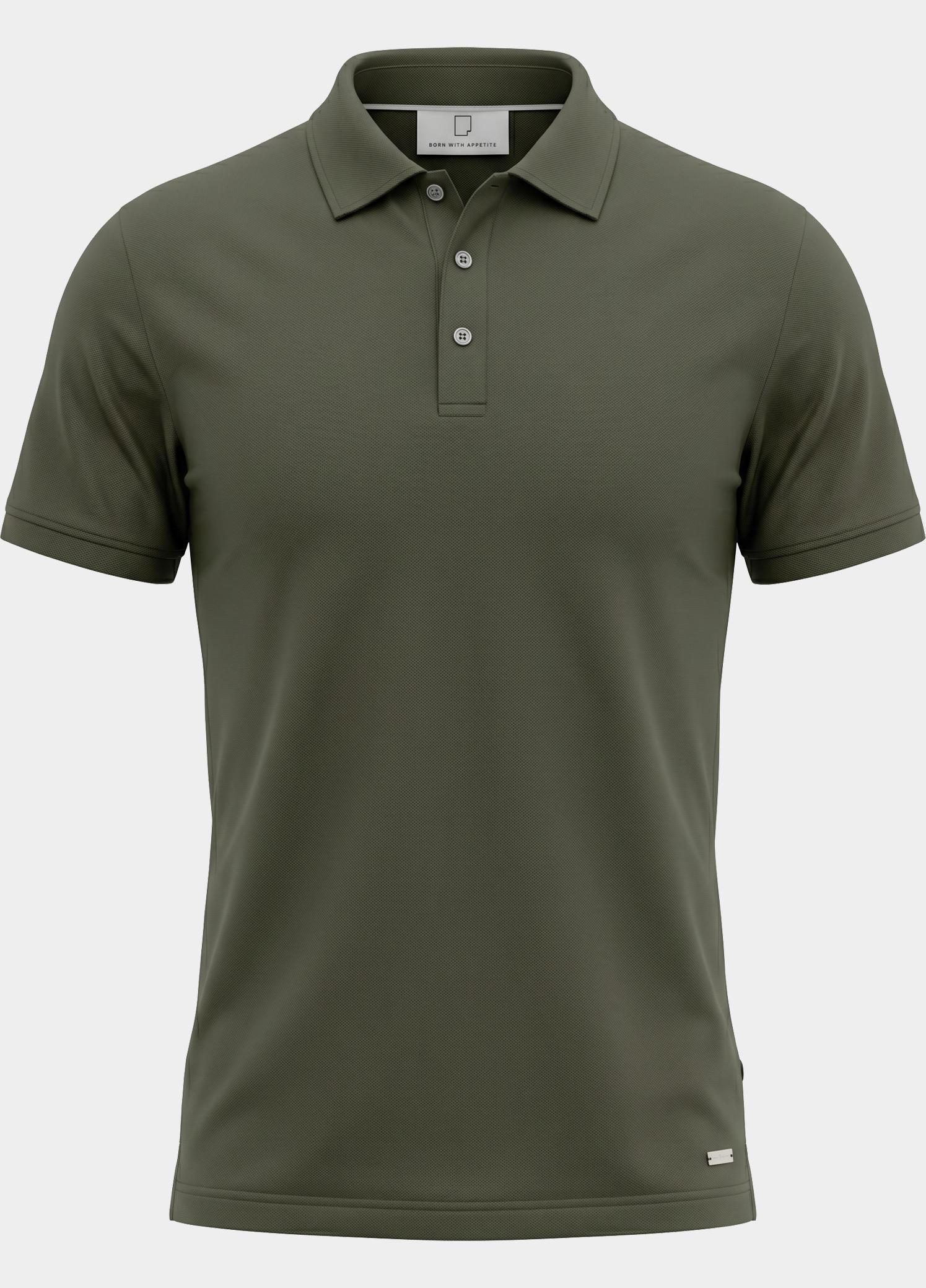 Born With Appetite Polo heren Groen Arto Polo BWA25108AR22/367 olive night
