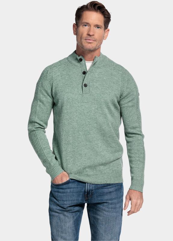 Baileys Half Zip Groen Pullover 1/2 Zip/Buttons 10gg 520095/725