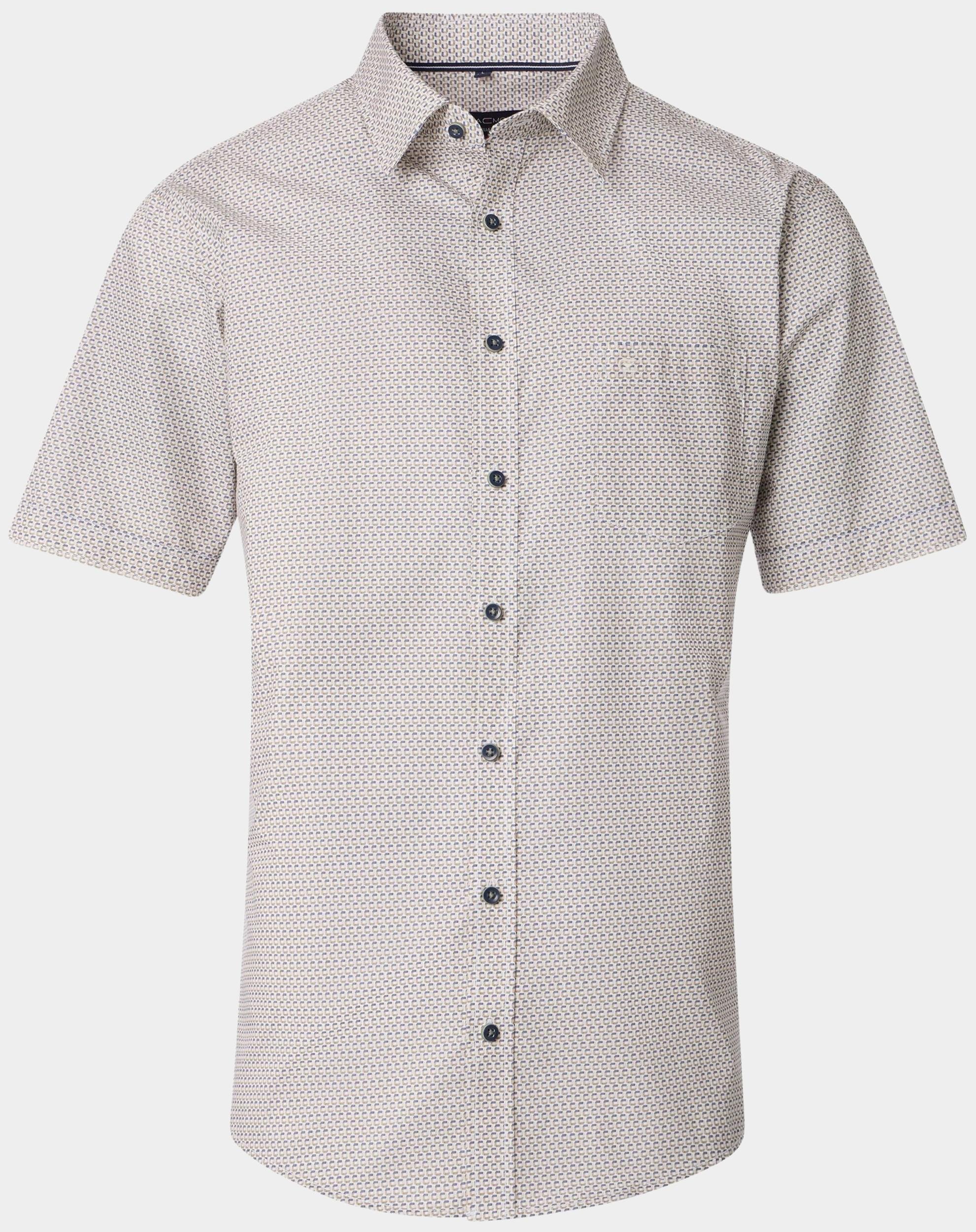Casamoda Casual hemd korte mouw Groen Kent Casual Fit 1/2Arm 954389400/300