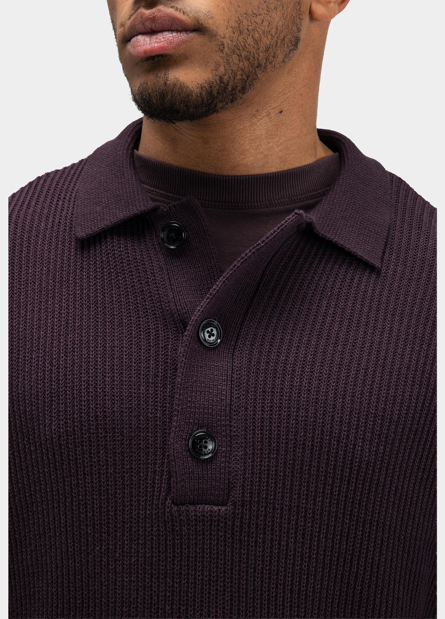 Butcher of Blue Polo lange mouwen heren Rood Galway M2626033/845
