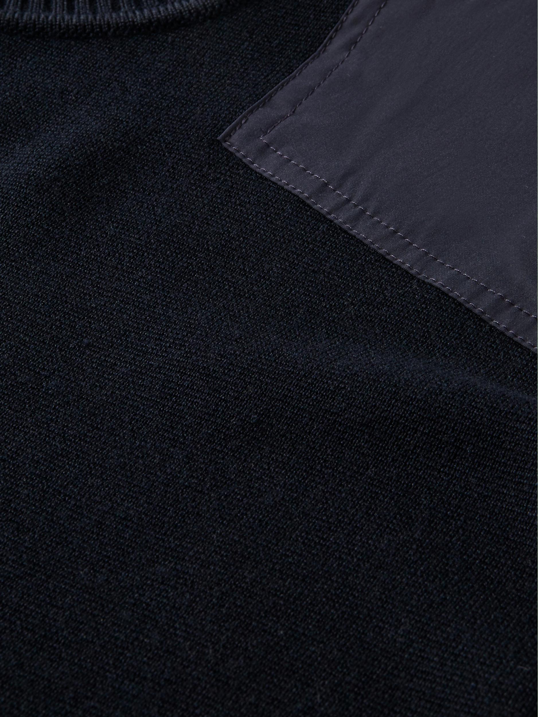 Scotch & Soda Pullover Blauw Shoulder patches crewneck pull 168493/0004