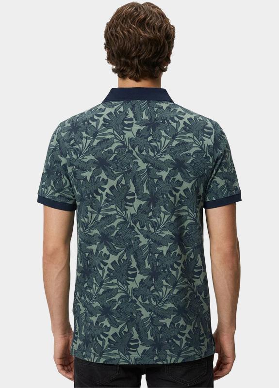 Baileys Polo heren Groen Poloshirt 2-tone Pique, Print 615233/73
