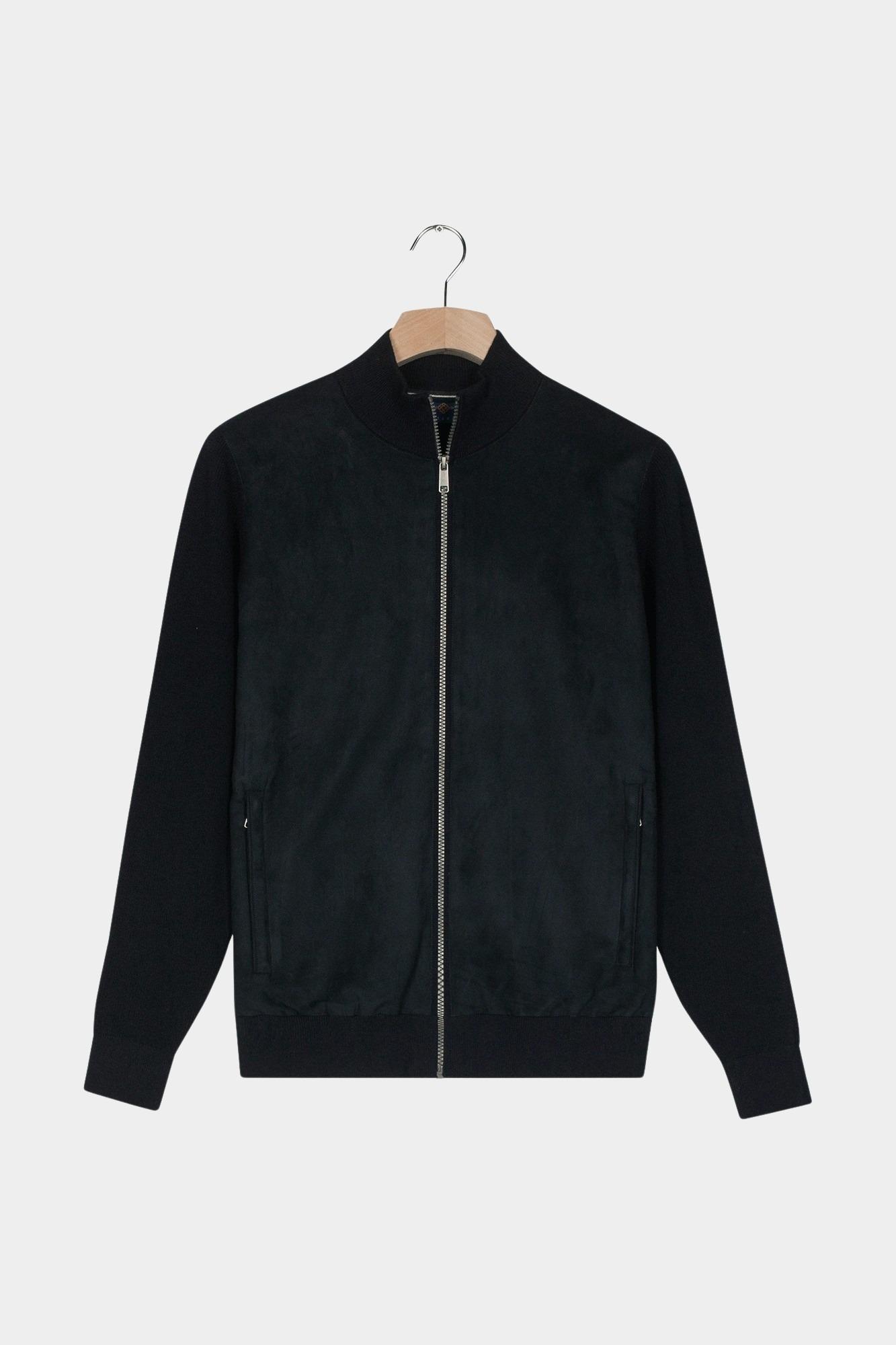 Baileys Vest Blauw Cardigan Zip  Front body sing 522087/60