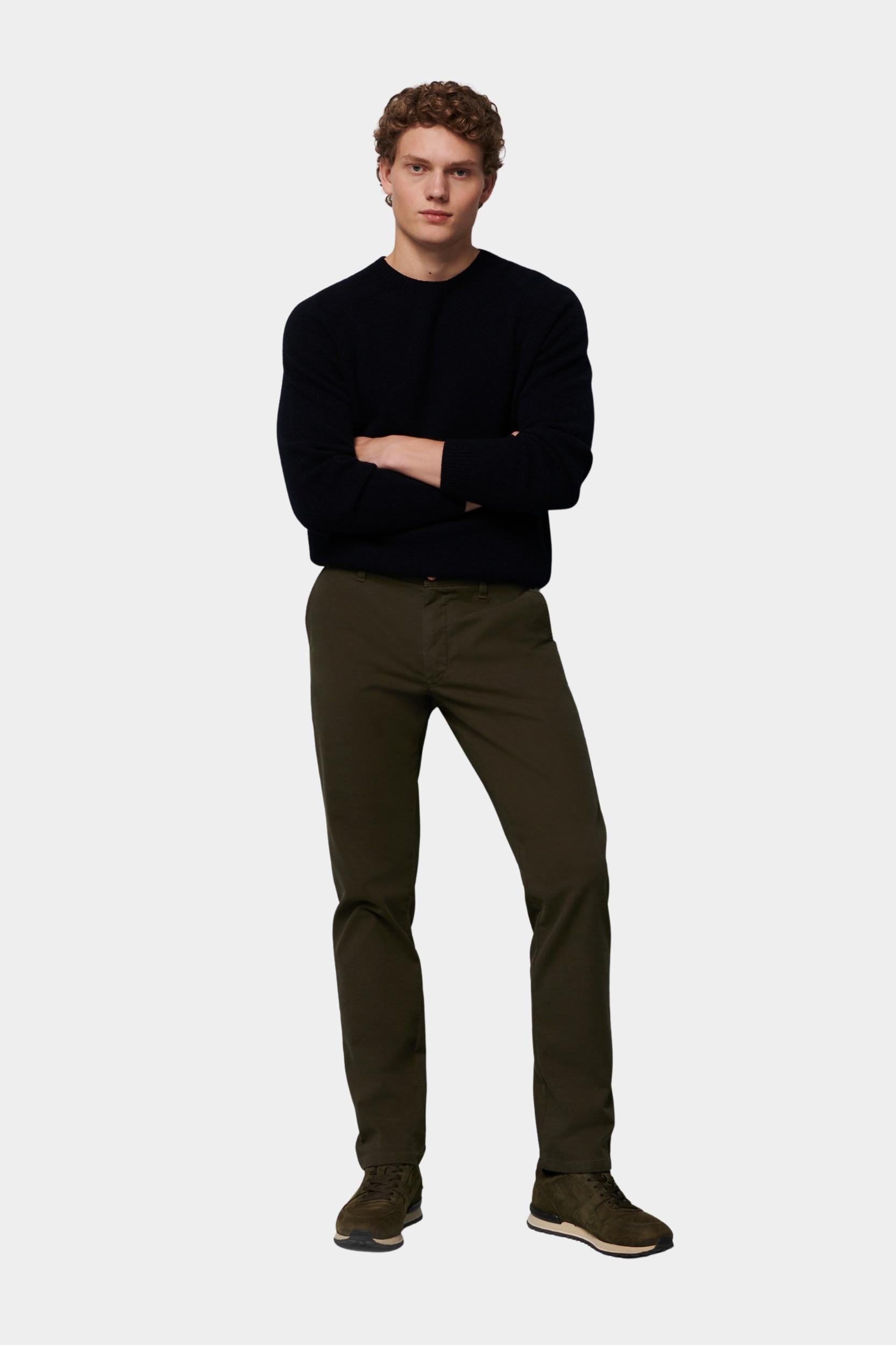 Meyer Katoenen Broek Groen CHINO Art.2-6171 3642617100/27