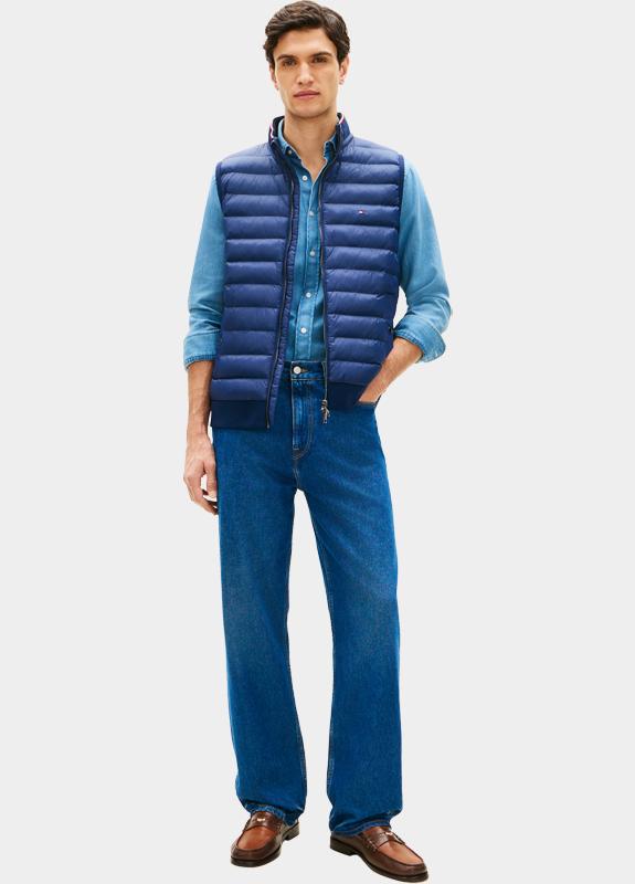 Tommy Hilfiger Bodywarmer heren Blauw MIX MEDIA ESS RWB VEST MW0MW41441/DCC