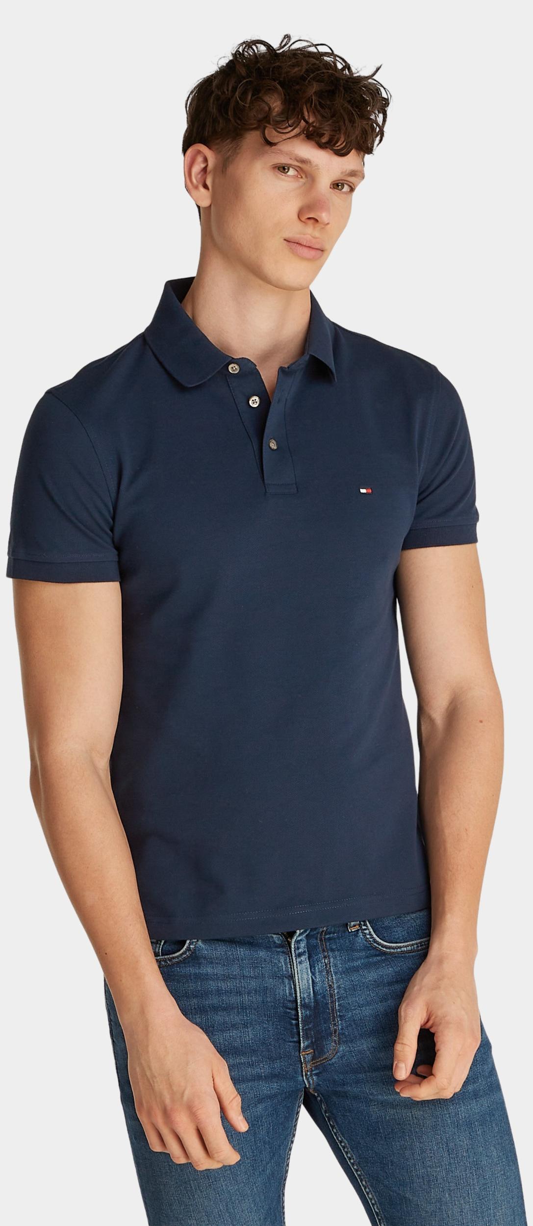 Tommy Hilfiger Polo korte mouw Blauw 1985 Slim Polo MW0MW17771/DAF