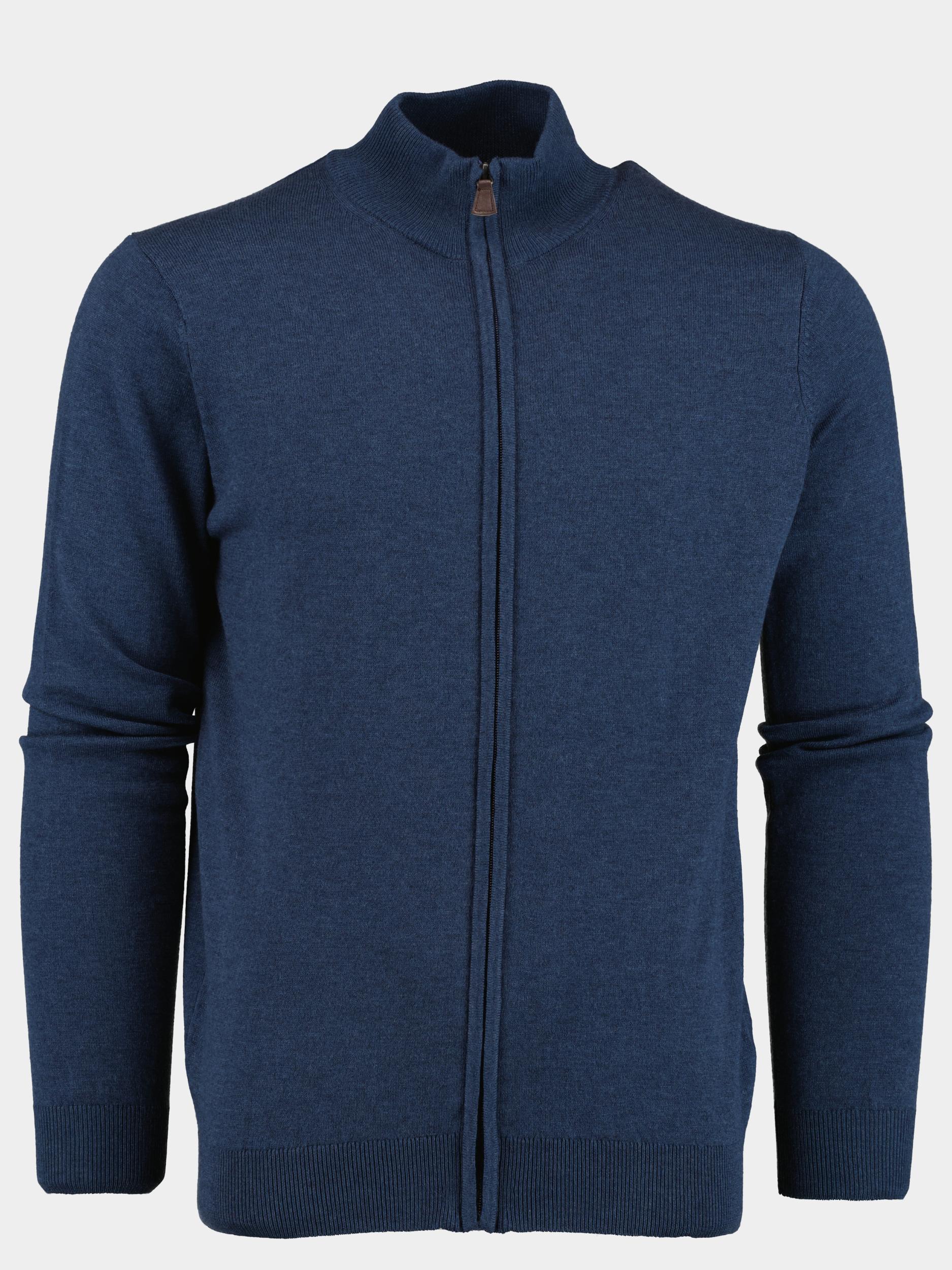 Bos Bright Blue Vest Blauw Cardigan 3017900/233