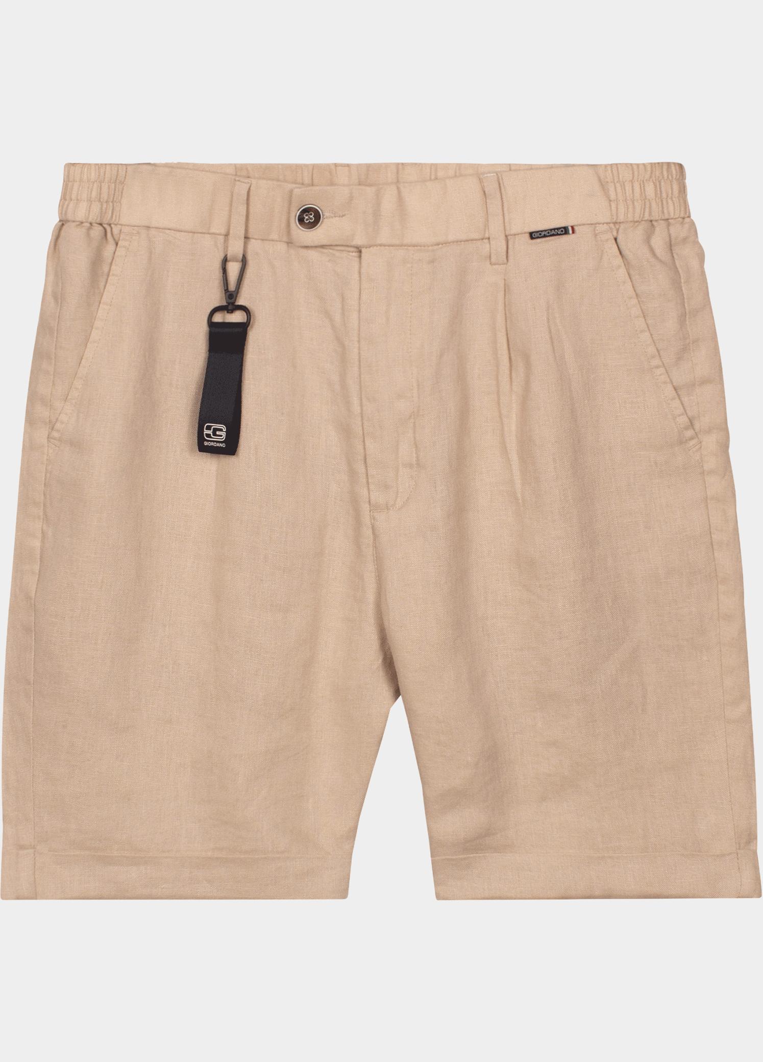 Giordano Korte Broek heren Wit Tivoli short Soft Washed Euro 611102/81