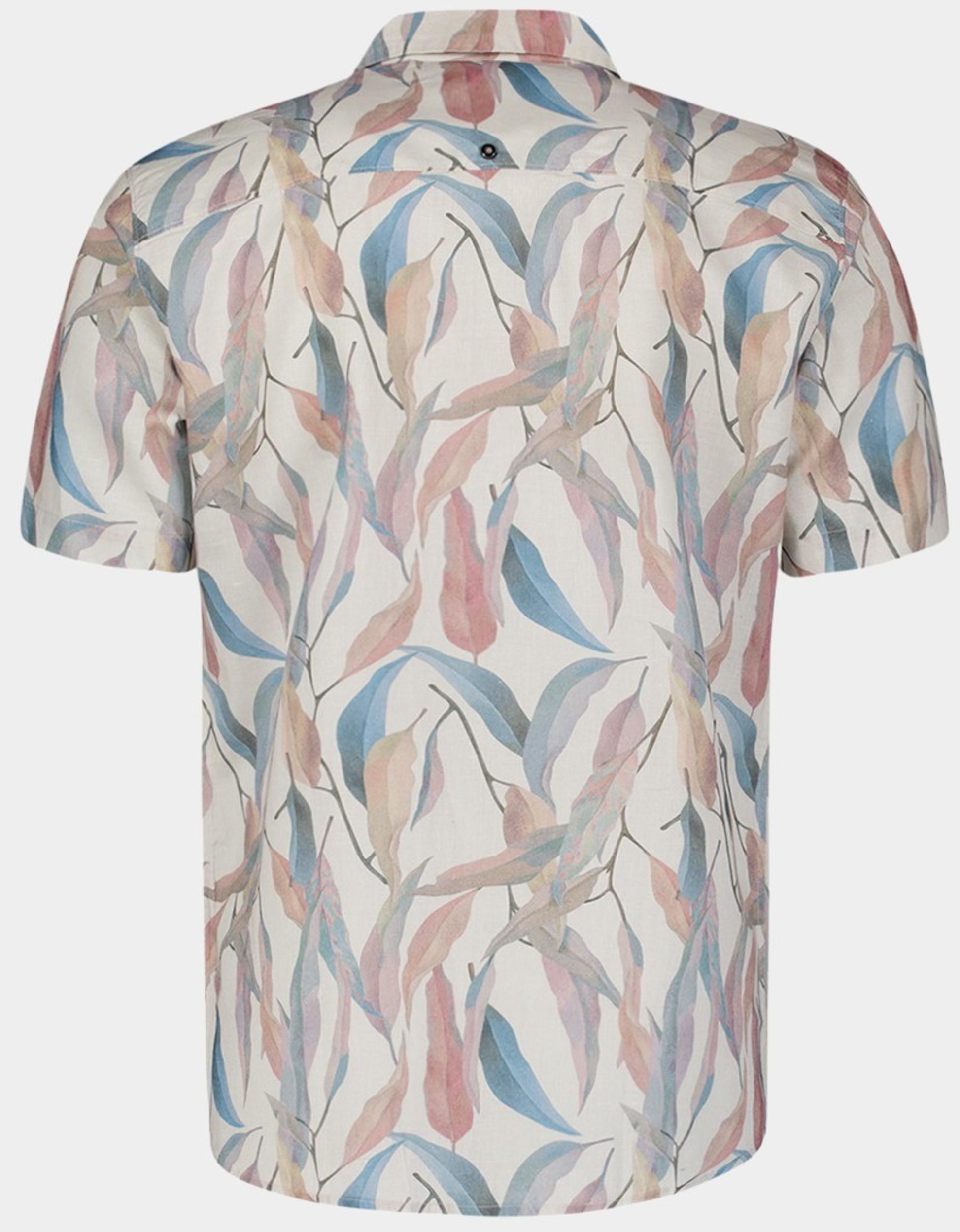 No Excess Casual hemd korte mouw Beige Shirt Short Sleeve Revers Col 28460445/015
