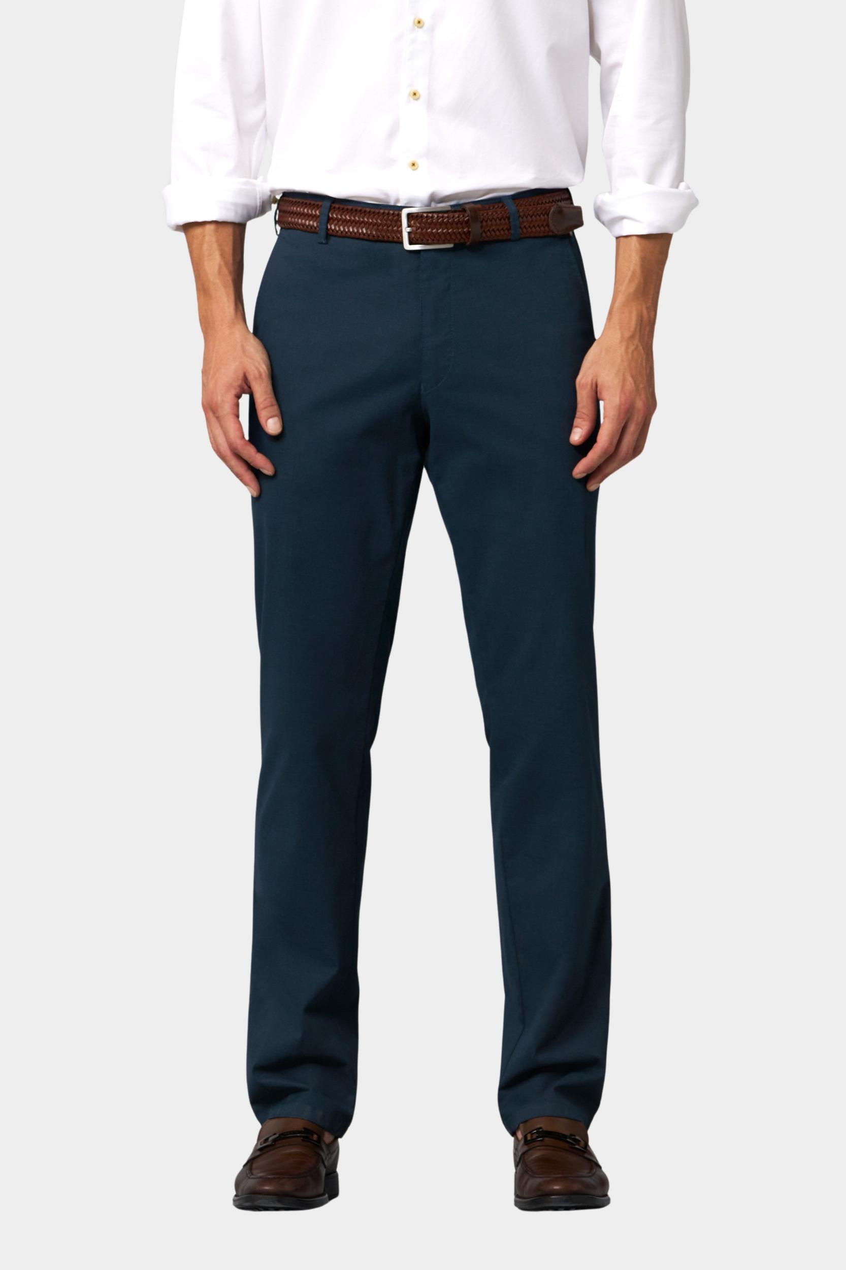 Meyer Katoenen Broek Blauw BONN Art.1-5055 1021505500/18