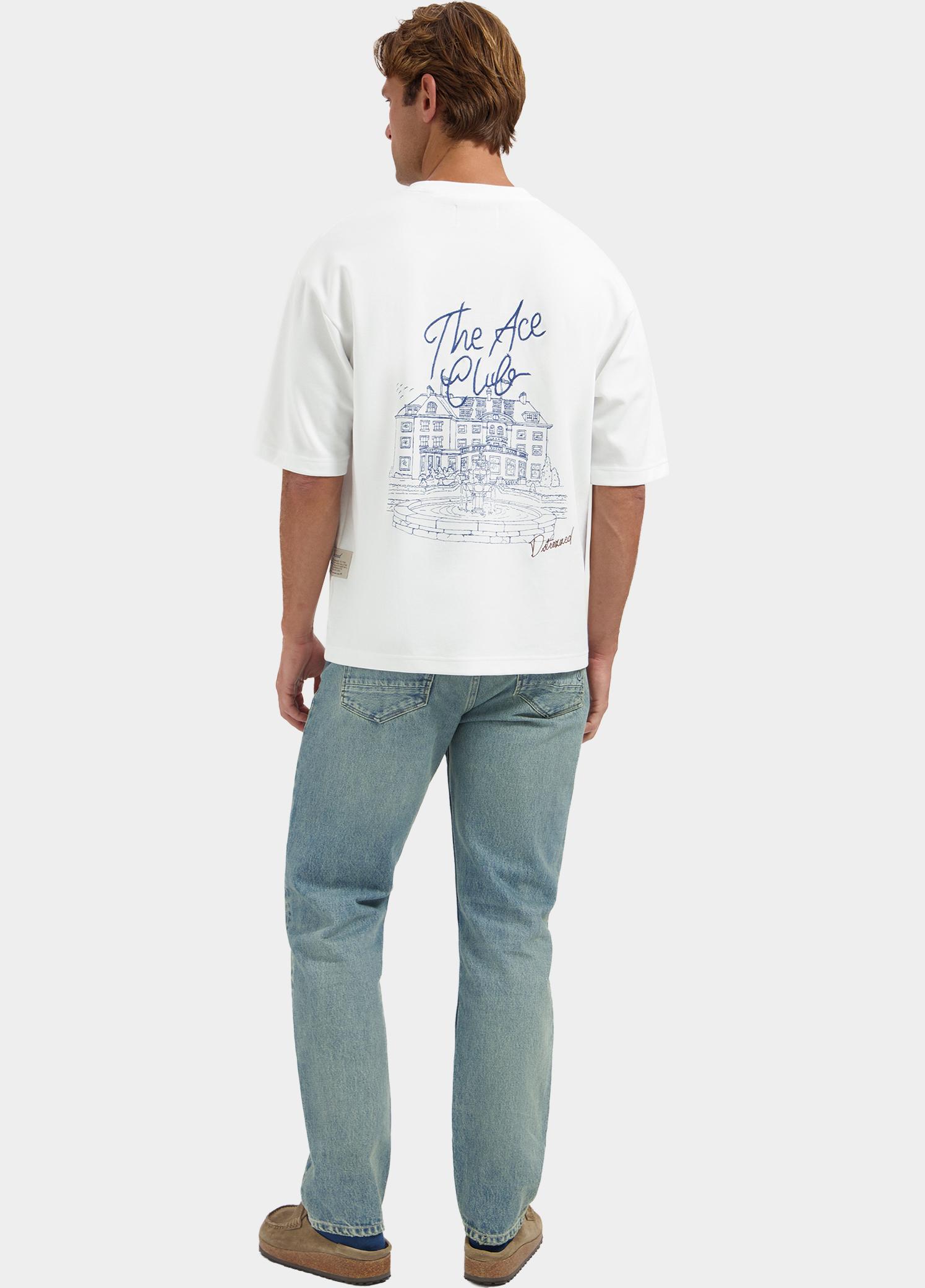Dstrezzed T-shirt heren Wit Kole Artwork Tee 203558/100