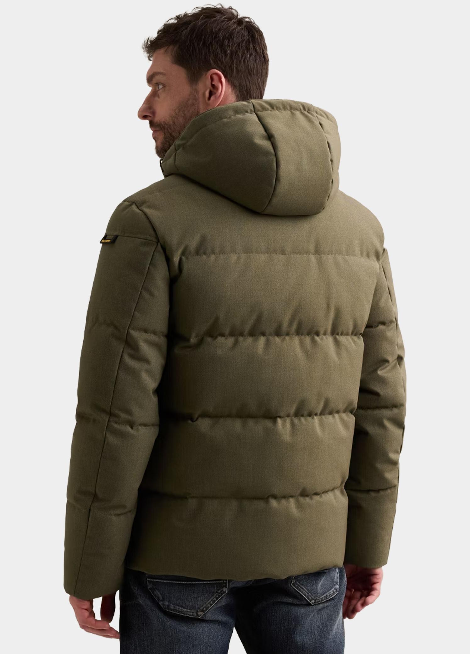 PME Legend Winterjas heren Groen Semi long jacket YETCRAFT Mel PJA2609118/6485