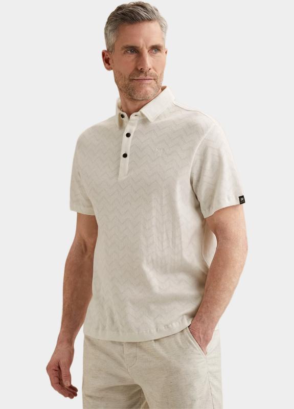 Vanguard T-shirt korte mouw Wit Short sleeve r-neck jacquard VPSS2604858/7004