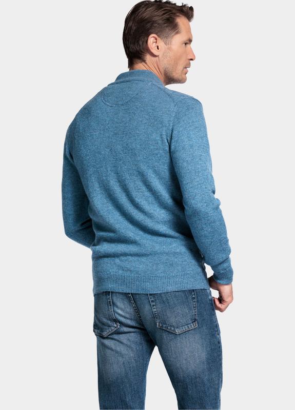 Baileys Vest Blauw Cardigan Zip 10gg, Front body 522022/665