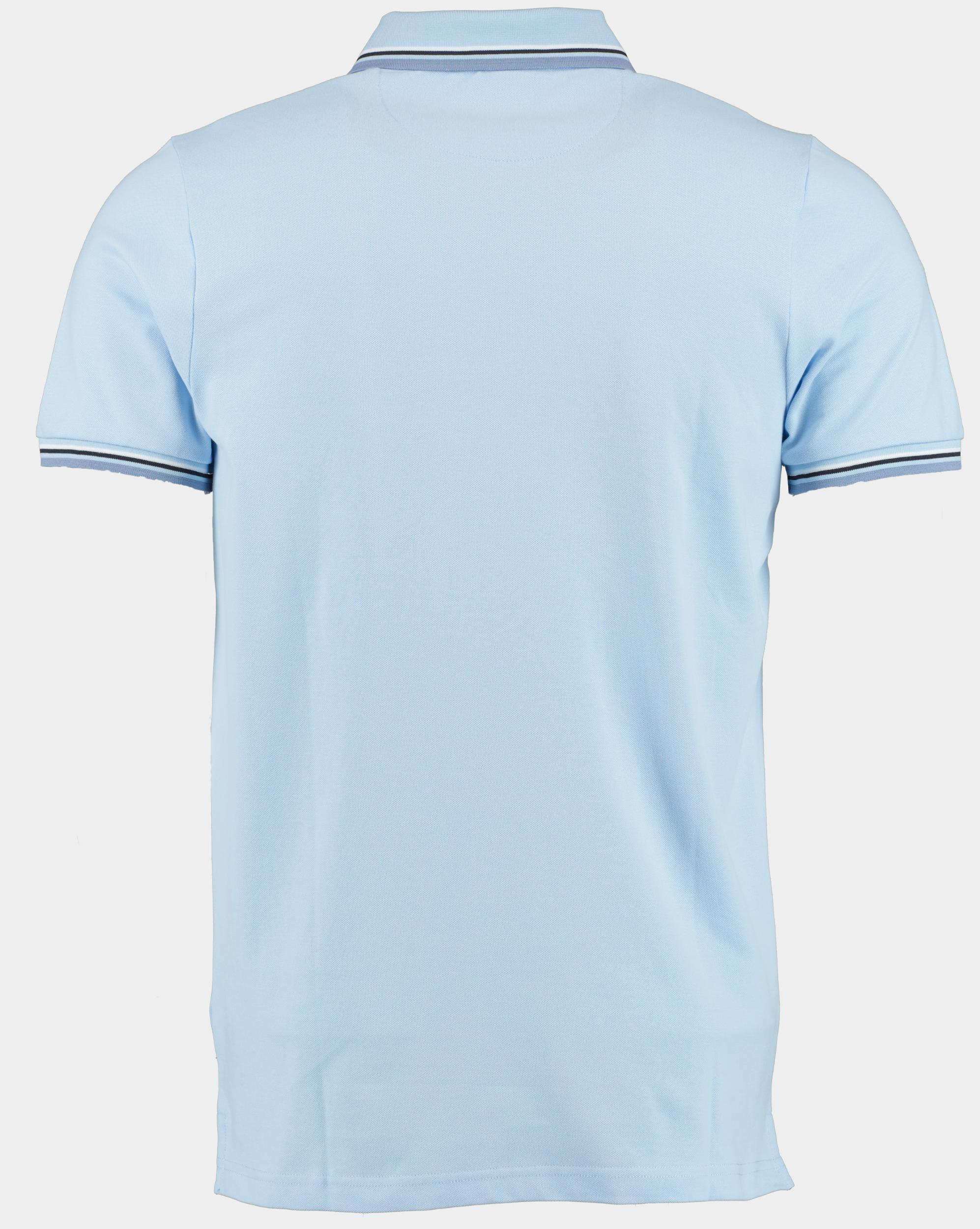 Bos Polo korte mouw Blauw Jesse Polo Contrast Collar 24108JE24BO/210 l.blue